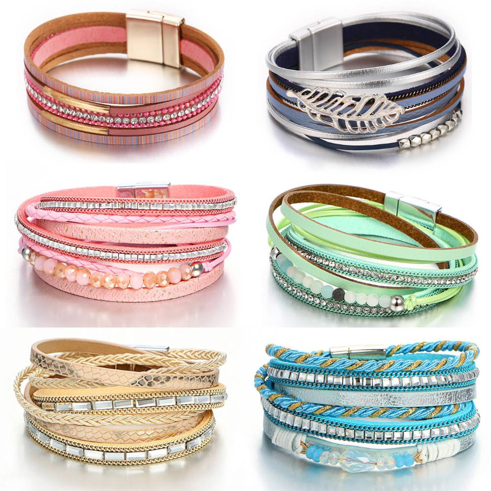 Women's Vintage Multilayer Leather Bracelet Bracelets & Bangles Women's Jewelry