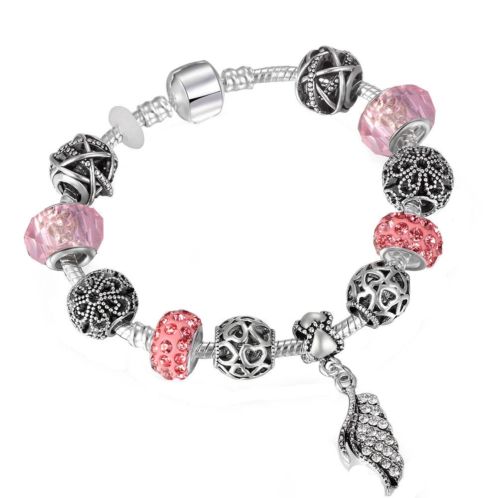 Vintage Silver Charm Bracelet with Tree of Life Pendant Bracelets & Bangles Women's Jewelry