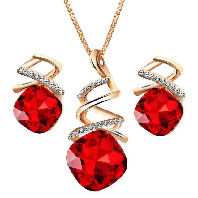 Women's Fashion Crystal Decorated Jewelry Set | Jewelry Addicts