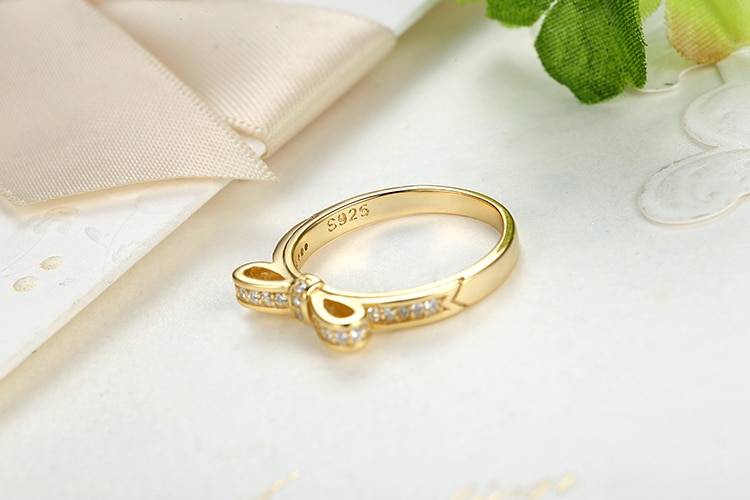 Women's Silver Sparkling Bow Knot Ring New Arrivals Women's Jewelry Women's Rings