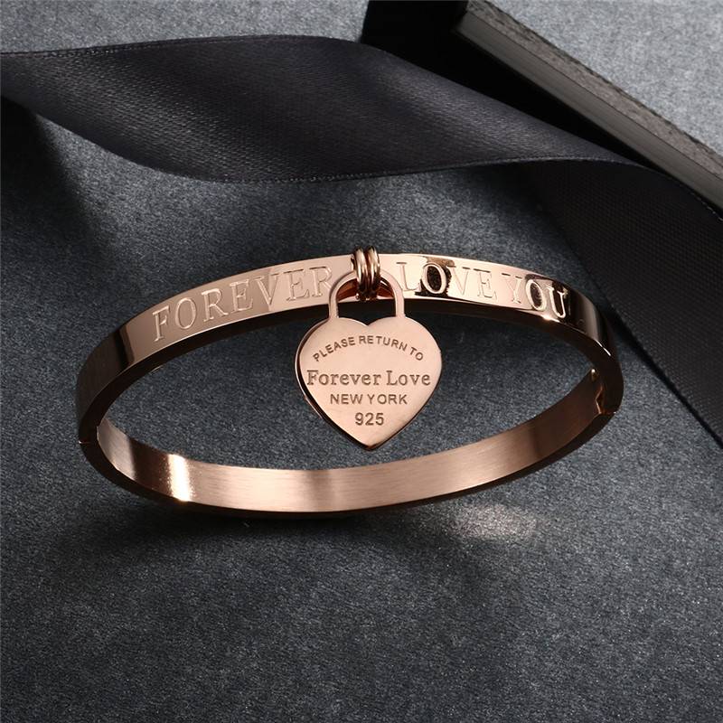 Forever Love You Cuff Bracelet for Women Bracelets & Bangles Women's Jewelry