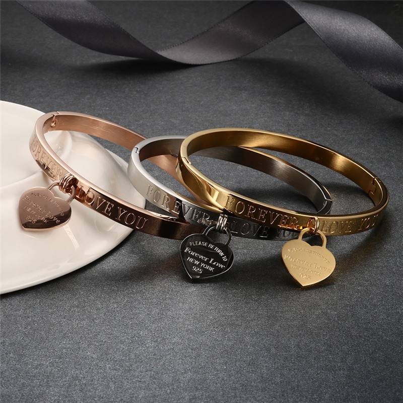Forever Love You Cuff Bracelet for Women Bracelets & Bangles Women's Jewelry