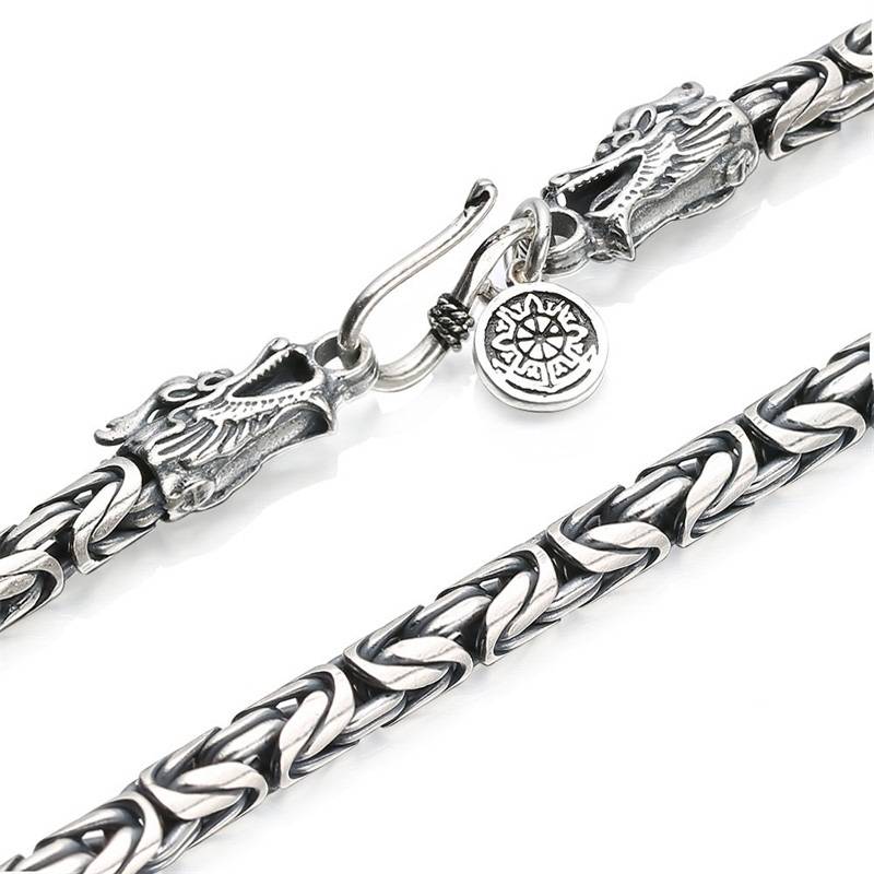 Men's 925 Dragon Sterling Silver Chains Men's Chains Men's Jewelry