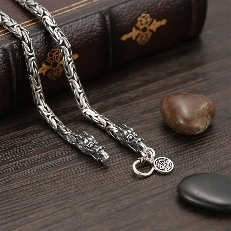 Men's 925 Dragon Sterling Silver Chains Men's Chains Men's Jewelry