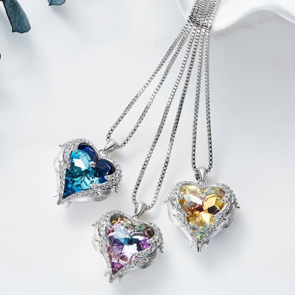 Women's Heart Shaped Crystal Pendant Necklace Necklaces & Pendants Women's Jewelry