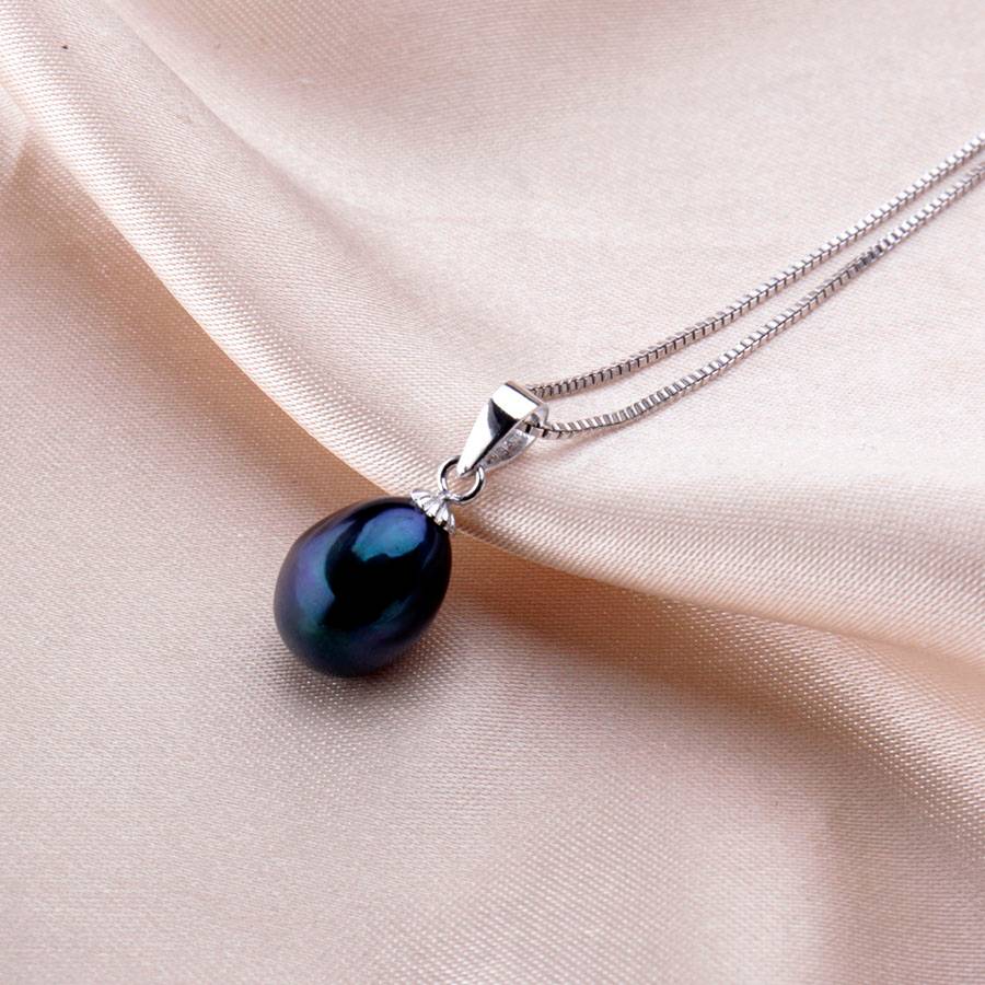 Classic Silver Pendant Necklace with Freshwater Pearl Necklaces & Pendants Women's Jewelry