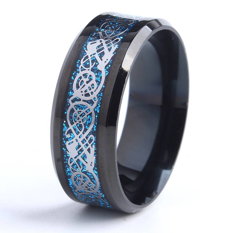 Dragon's Breath Ring Custom Engraved Band | Jewelry Addicts