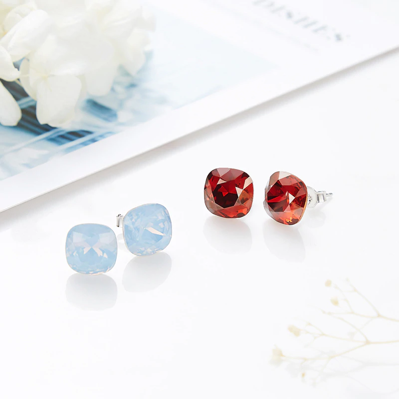 Women's Embellished with Crystals Stud Earrings Women's Earrings Women's Jewelry