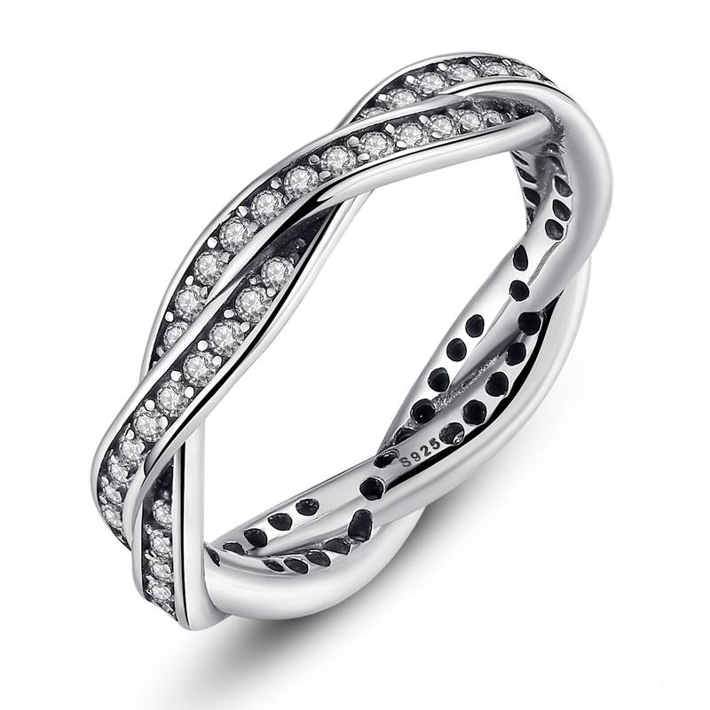 8 Styles Silver Braided Rings Twist Of Fate Women's Jewelry Women's Rings