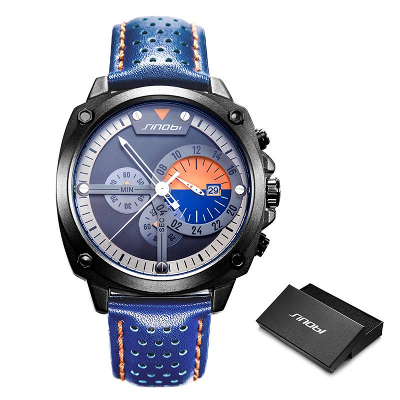 Men's Military Style Army Waterproof Watches Men's Wrist Watches Sinobi