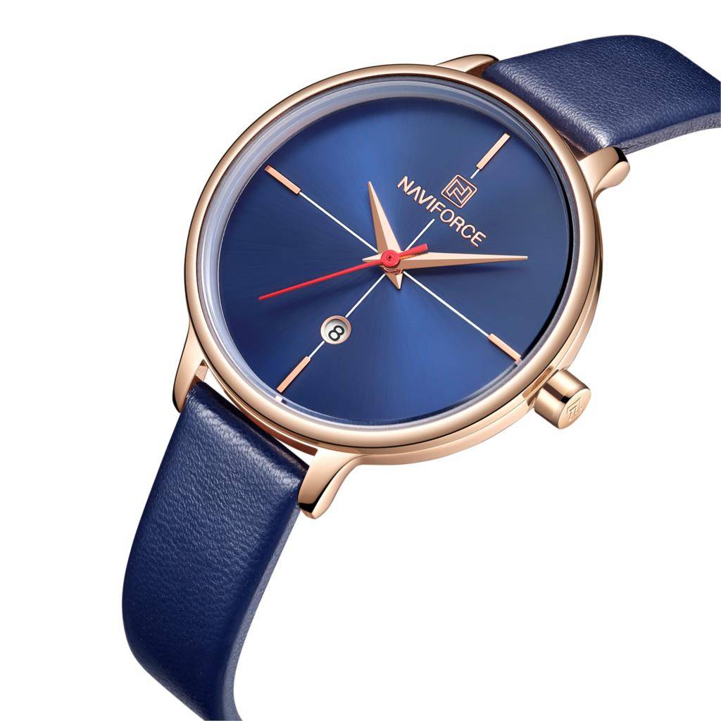 Casual Fashion Quartz Women's PU Waterproof Watches Naviforce Women's Watches