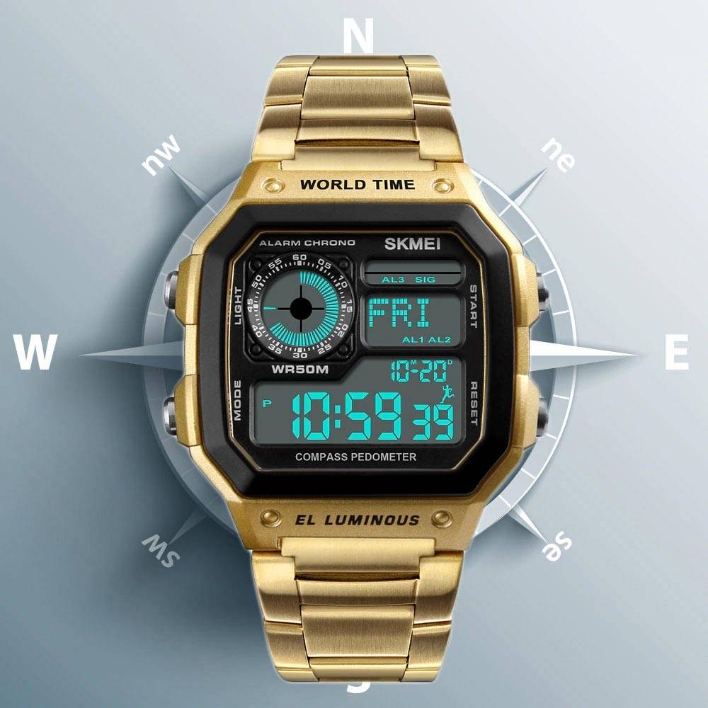Men's Waterproof Led Electronic Digital Watches SKMEI Women's Watches