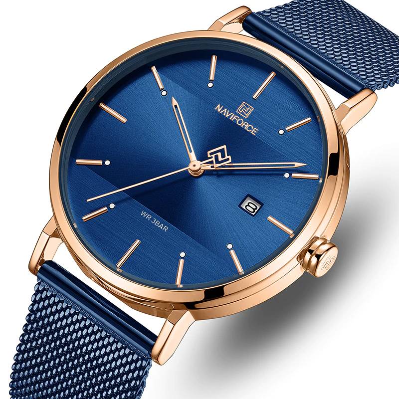 Fashion Classic Stainless Steel Quartz Watches Men's Wrist Watches Naviforce