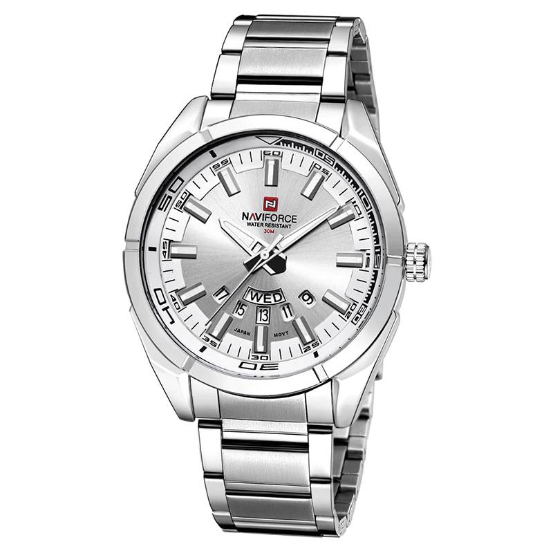 Casual Men's Stainless Steel Quartz Watches Men's Wrist Watches Naviforce