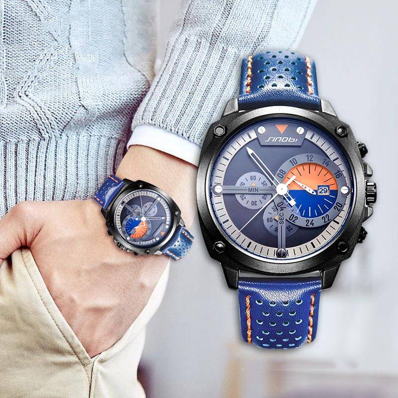 Men's Military Style Army Waterproof Watches Men's Wrist Watches Sinobi