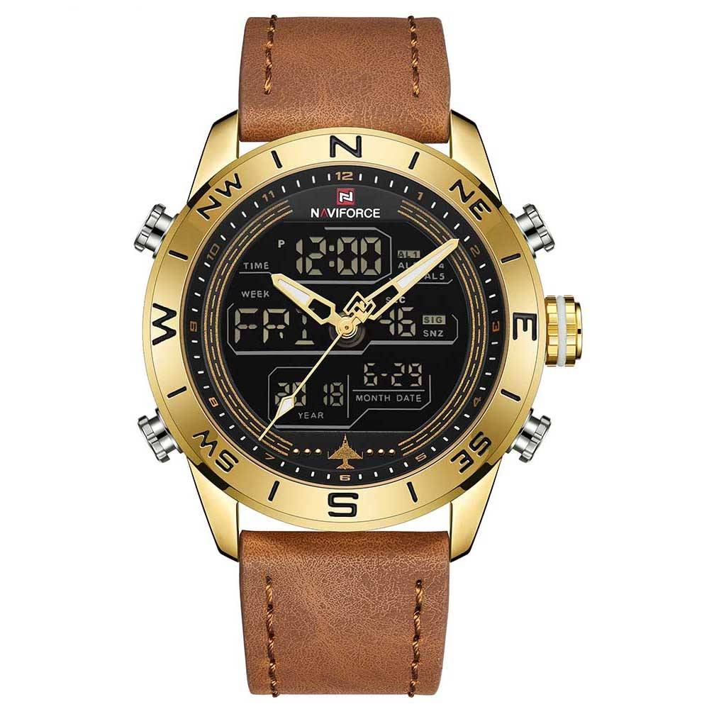 Military Men's Quartz Dual Display Watches Men's Wrist Watches Naviforce