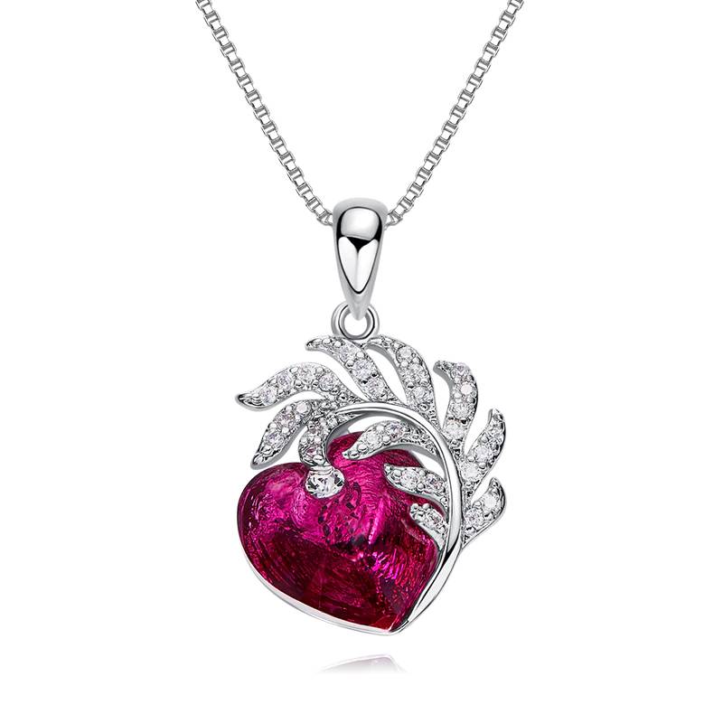 Heart Pendant Embellished with Swarovski Crystals Necklaces & Pendants Women's Jewelry