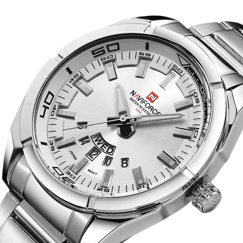 Casual Men's Stainless Steel Quartz Watches Men's Wrist Watches Naviforce