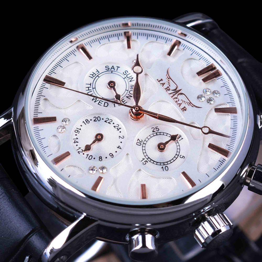 Elegant Design Genuine Leather Strap Male Watch | Jewelry Addicts