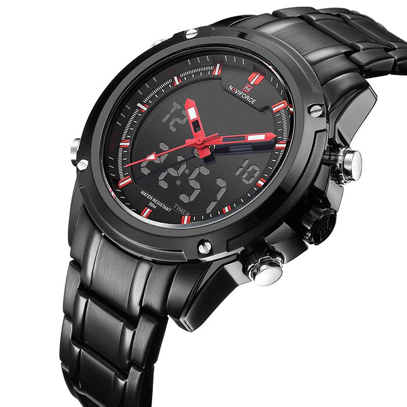 Men's Sports Military Waterproof Dual Quartz Watches Men's Wrist Watches Naviforce