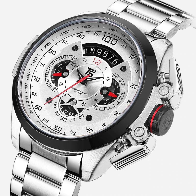 T5 Men's Military Quartz Sport Chronograph Watch Men's Wrist Watches Naviforce