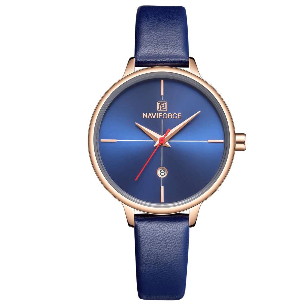 Casual Fashion Quartz Women's PU Waterproof Watches Naviforce Women's Watches