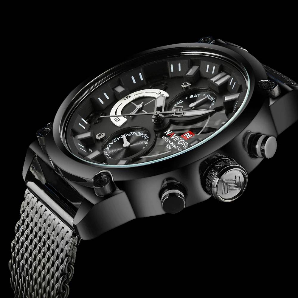 Luxury Waterproof Men's Quartz Watches Men's Wrist Watches Naviforce