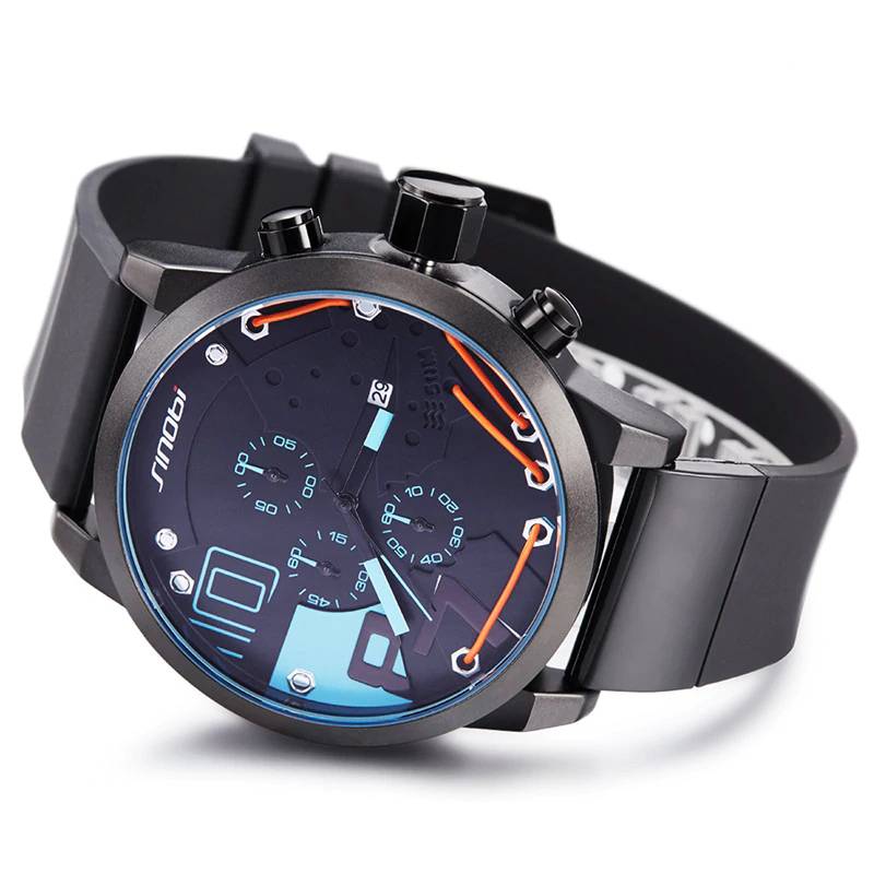 Formula Racing Men's Chronograph Quartz Watches Men's Wrist Watches Sinobi