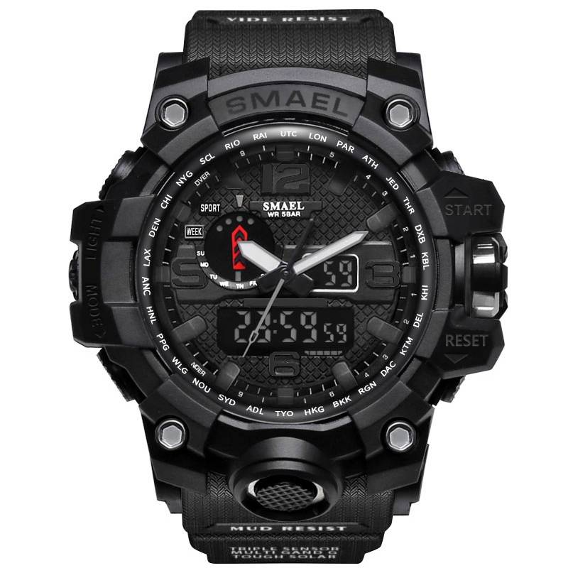 SMAEL Rugged Sport Digital Analogue Display Watch Men's Wrist Watches SMAEL
