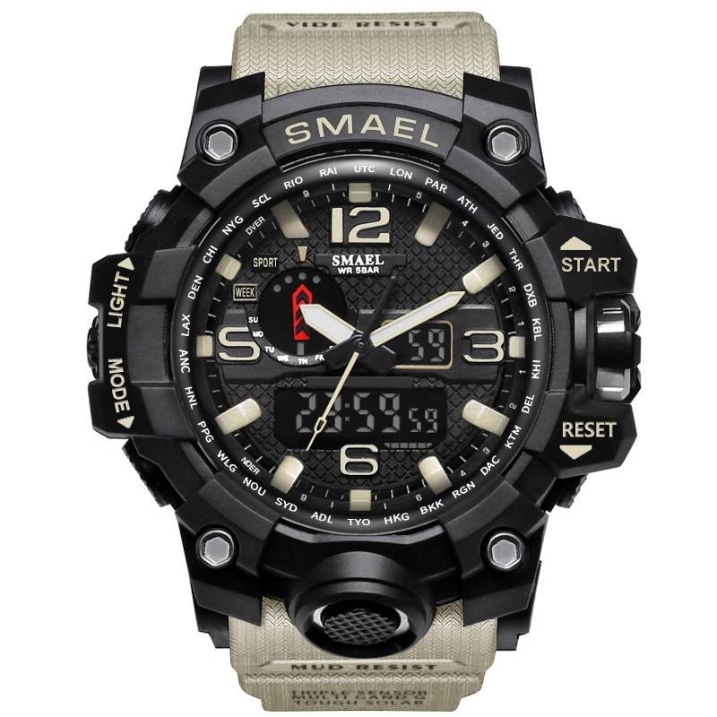 SMAEL Rugged Sport Digital Analogue Display Watch Men's Wrist Watches SMAEL