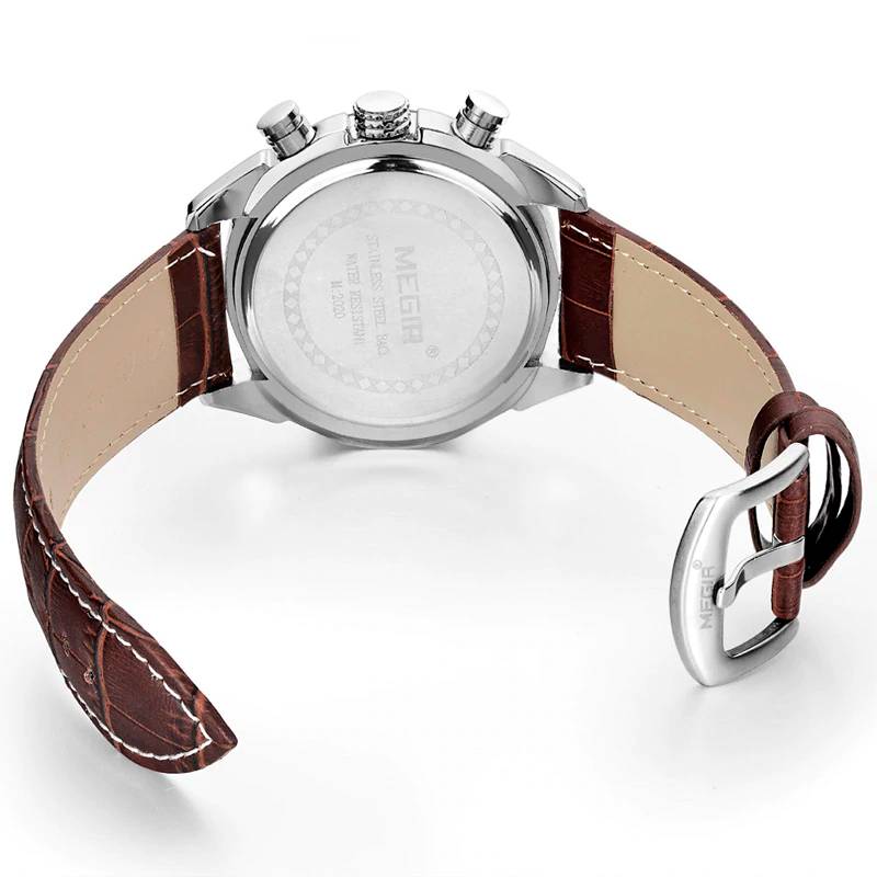Quartz Watches for Men with Chronograph Megir