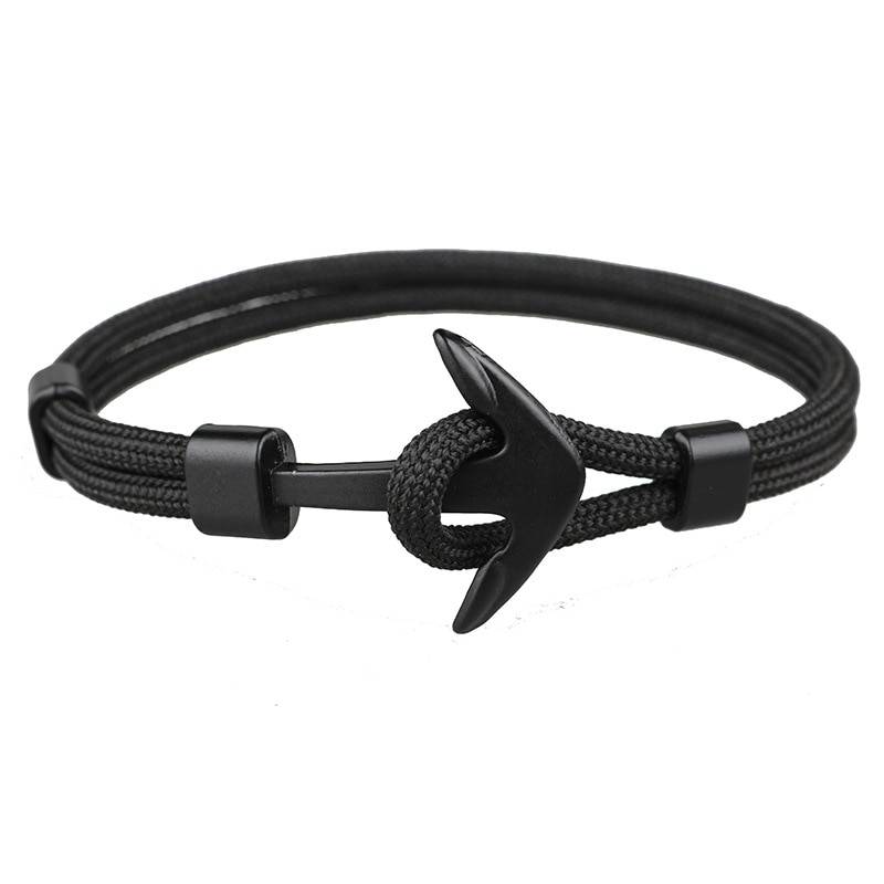 Black Anchor Shaped Bracelets for Men Men's Bracelets Men's Jewelry