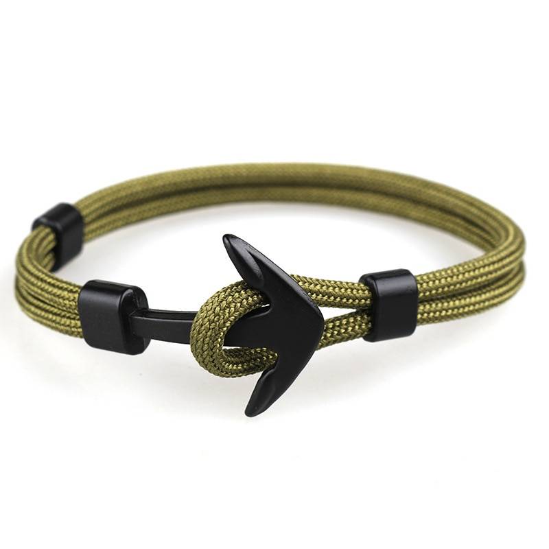 Black Anchor Shaped Bracelets for Men Men's Bracelets Men's Jewelry