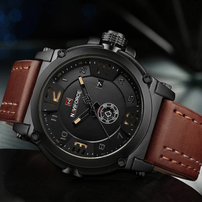 Fashionable Waterproof Quartz Wristwatches for Men Men's Wrist Watches Naviforce