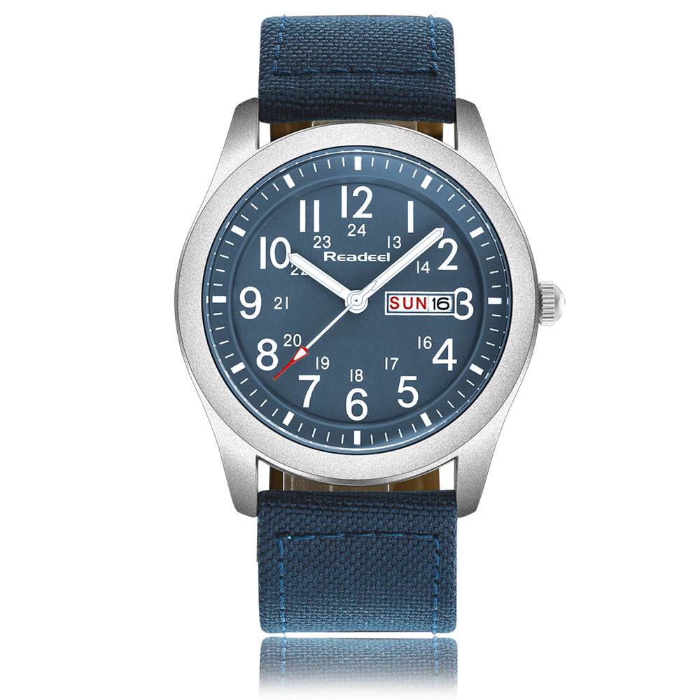 Textile Quartz Band Watches for Men Men's Wrist Watches