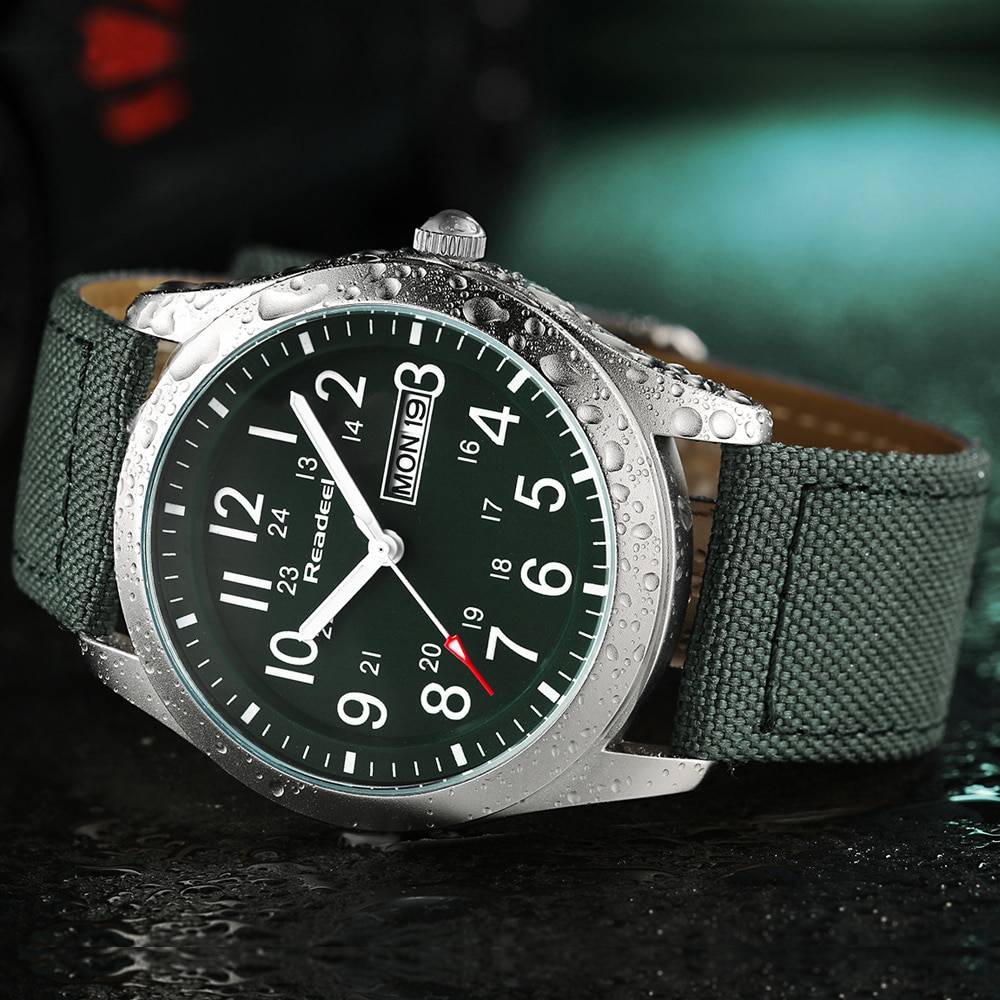 Textile Quartz Band Watches for Men Men's Wrist Watches