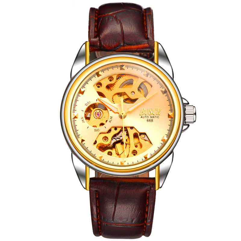 Waterproof Mechanical Stainless Steel Watch Men's Wrist Watches