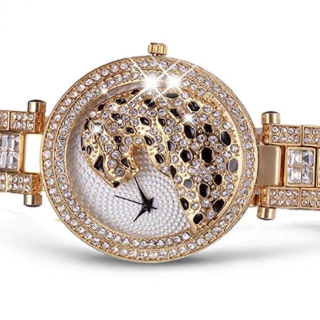 Women's Crystal Leopard Quartz Watches | Jewelry Addicts