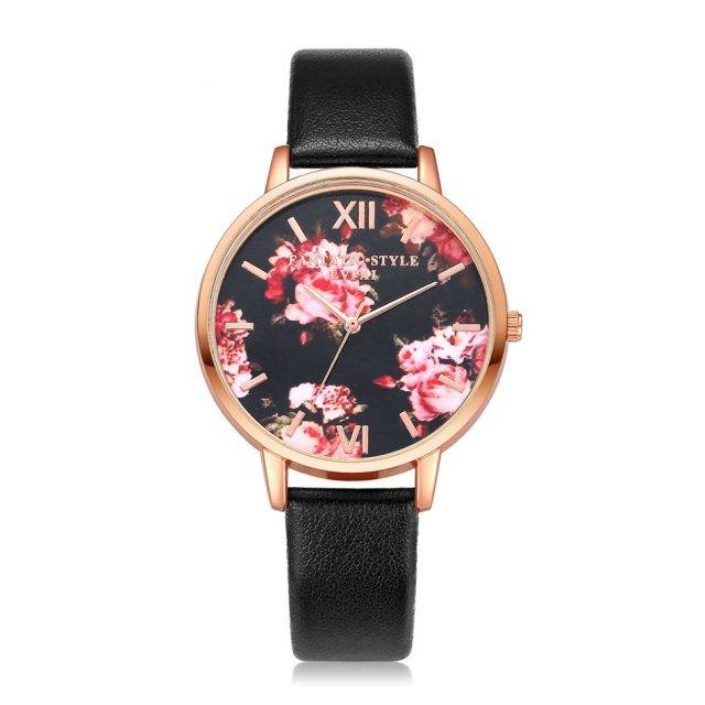 Elegant Floral Dial Women's Wristwatches | Jewelry Addicts