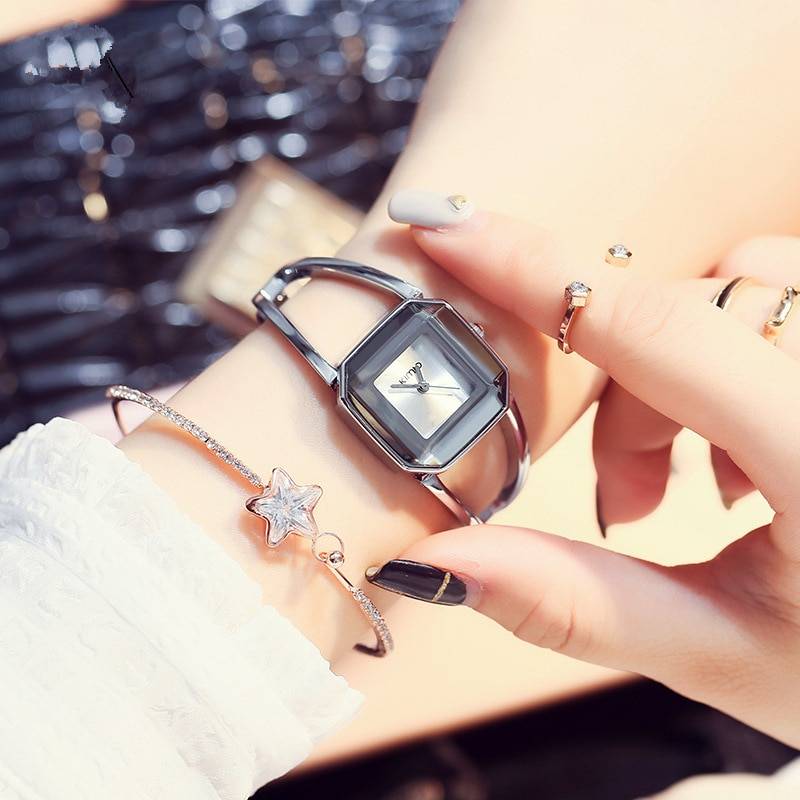 Quartz Wristwatches for Women with Gemstone Styled Dial Women's Watches