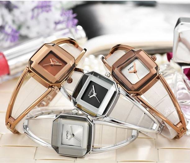 Quartz Wristwatches for Women with Gemstone Styled Dial Women's Watches