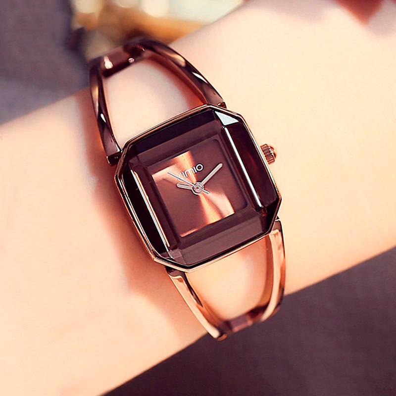 Quartz Wristwatches for Women with Gemstone Styled Dial Women's Watches