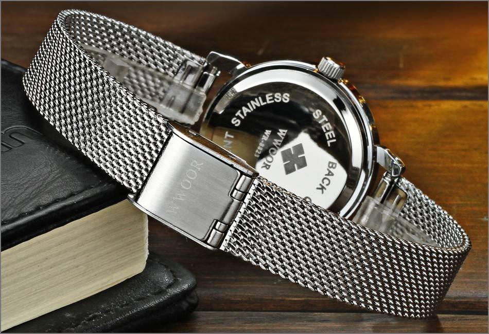 Women's Silver Steel Bracelet Watch Women's Watches