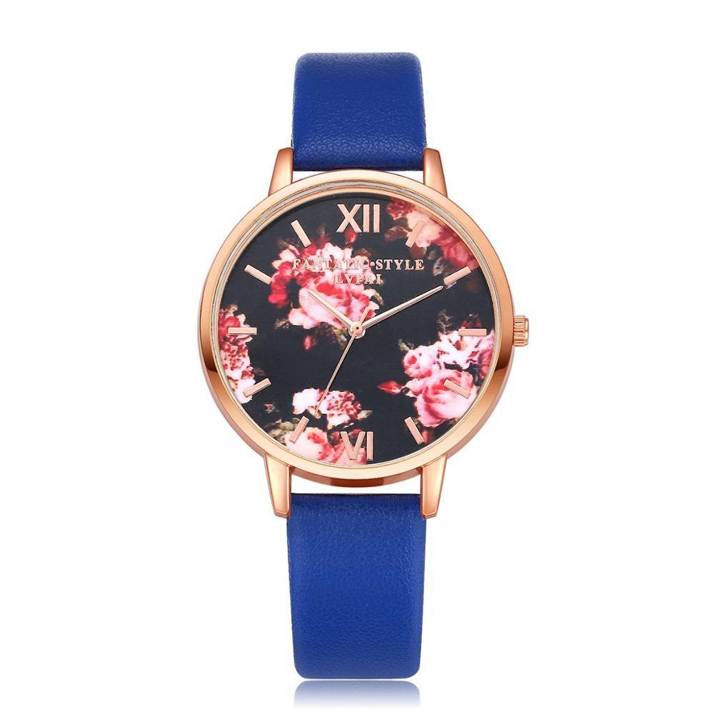 Elegant Floral Dial Women's Wristwatches | Jewelry Addicts