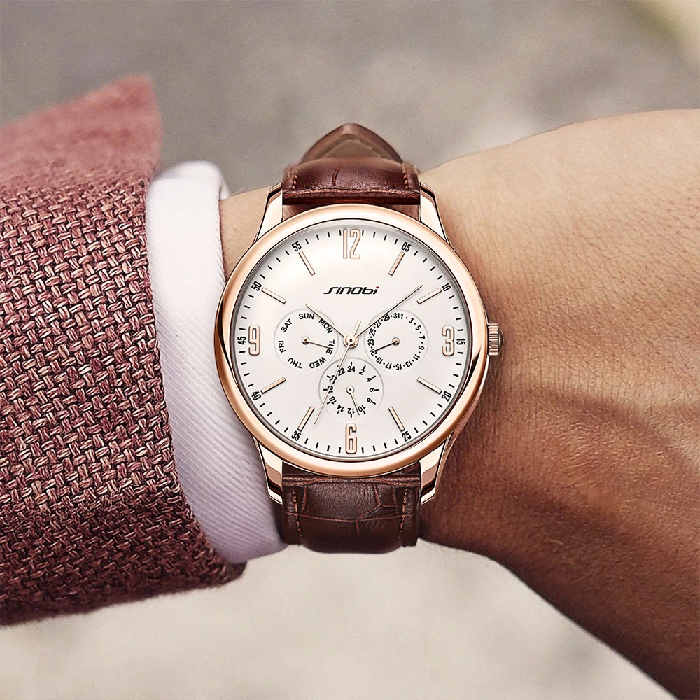 Men's Classic Slim Quartz Watches Men's Wrist Watches Sinobi