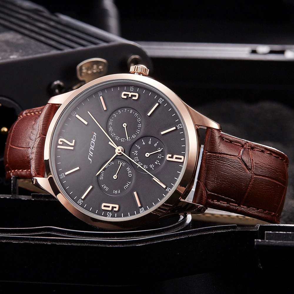 Men's Classic Slim Quartz Watches Men's Wrist Watches Sinobi