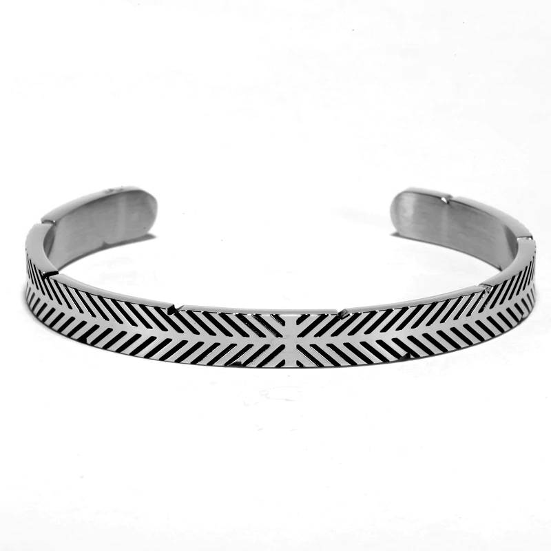 Men's Stainless Steel Viking Cuff Bracelets Bangle Men's Bracelets