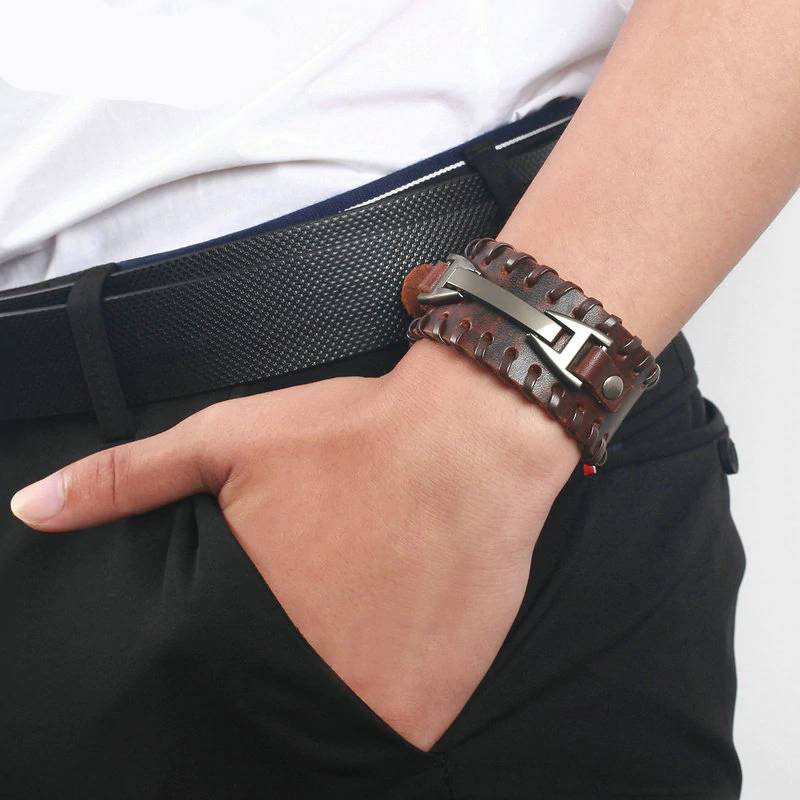 Men's Vintage Multilayer Braided Leather Bracelet Men's Bracelets