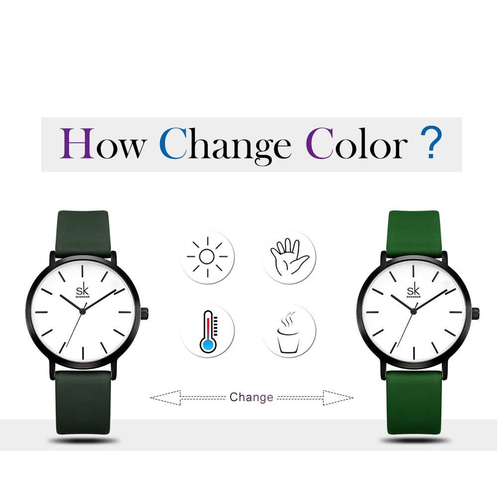 Women's Casual Change Color Band Analog Watches Women's Watches