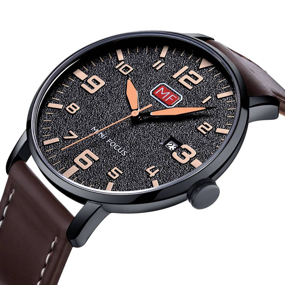Ultra-Thin Luxury Men's Quartz Watches Men's Wrist Watches Mini Focus